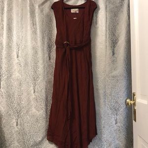 Anthropologie Rust Dress